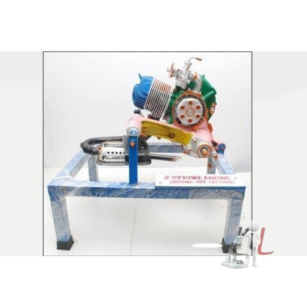 Cut Sectional Model Of Actual Single Cylinder Four Stroke Petrol Engine - Laboratorydeal