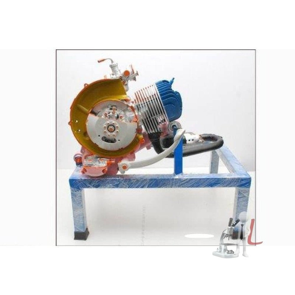 Cut Sectional Model Of Actual Single Cylinder Two Stroke Petrol Engine apparatus - Laboratorydeal
