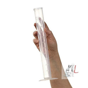Daffodil's Plastic Measuring Cylinder Transparent Graduated 100ml(Polypropylene) - Laboratorydeal