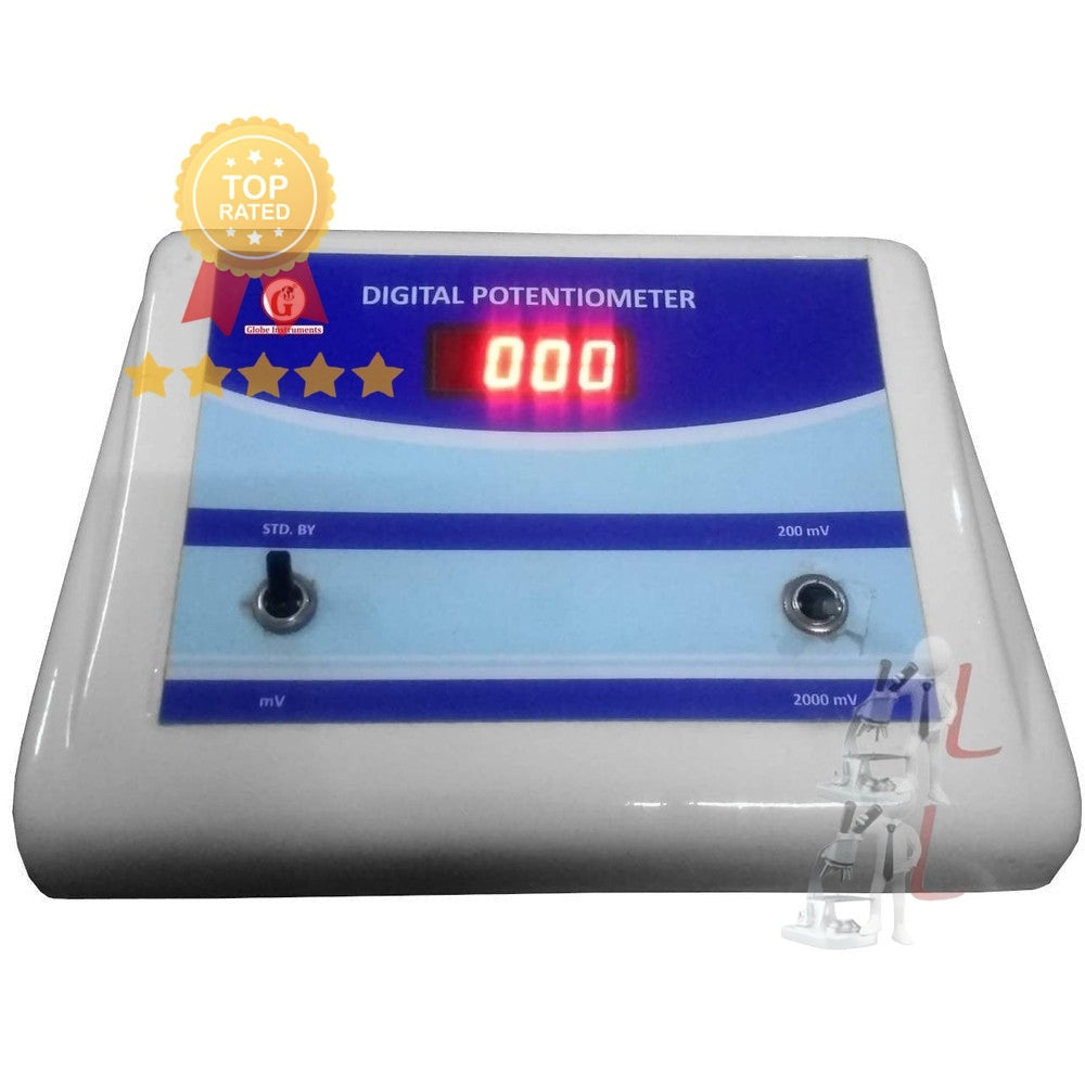 Digital Potentiometer (With Glass, Reference, Silver, Platinum Electrode) (Fibre body) - Laboratorydeal
