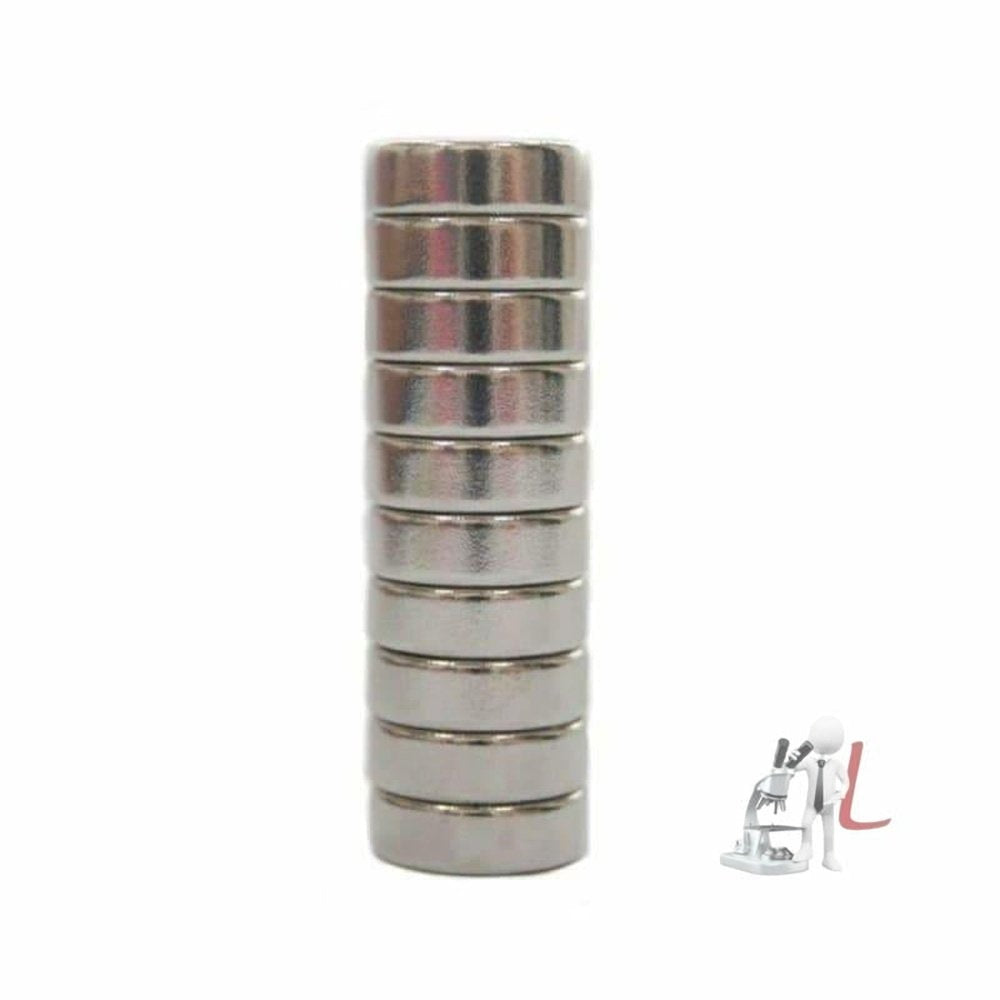 Disc Magnet 12mm X 1.5mm - Pack Of 12 - Laboratorydeal