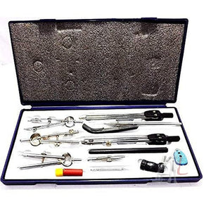 ENGINEERING DRAWING INSTRUMENT BOX WITH SET OF 13 PARTS-