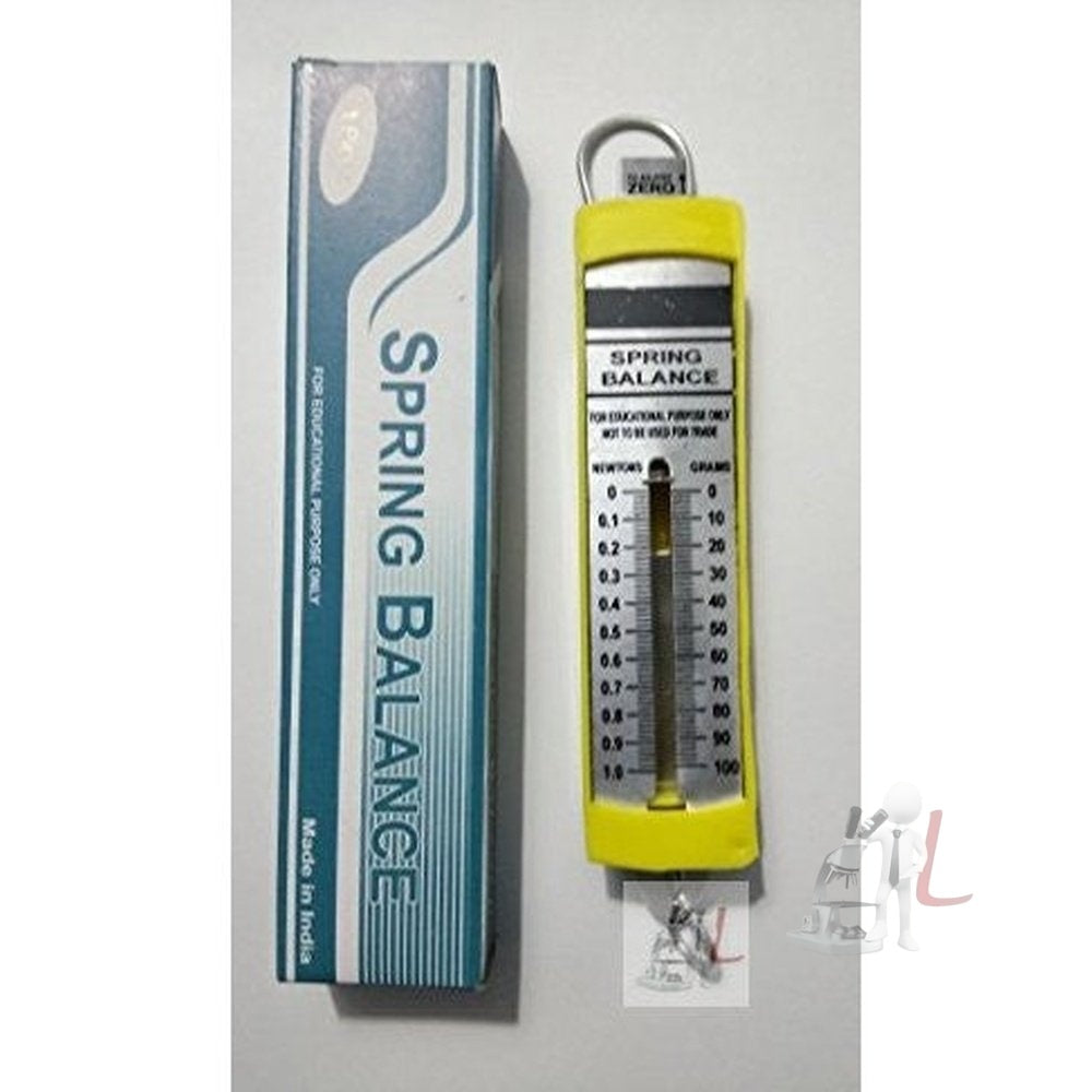 Flat Spring Balance - Dual Transparent Scale, 100g (1N) - Laboratorydeal