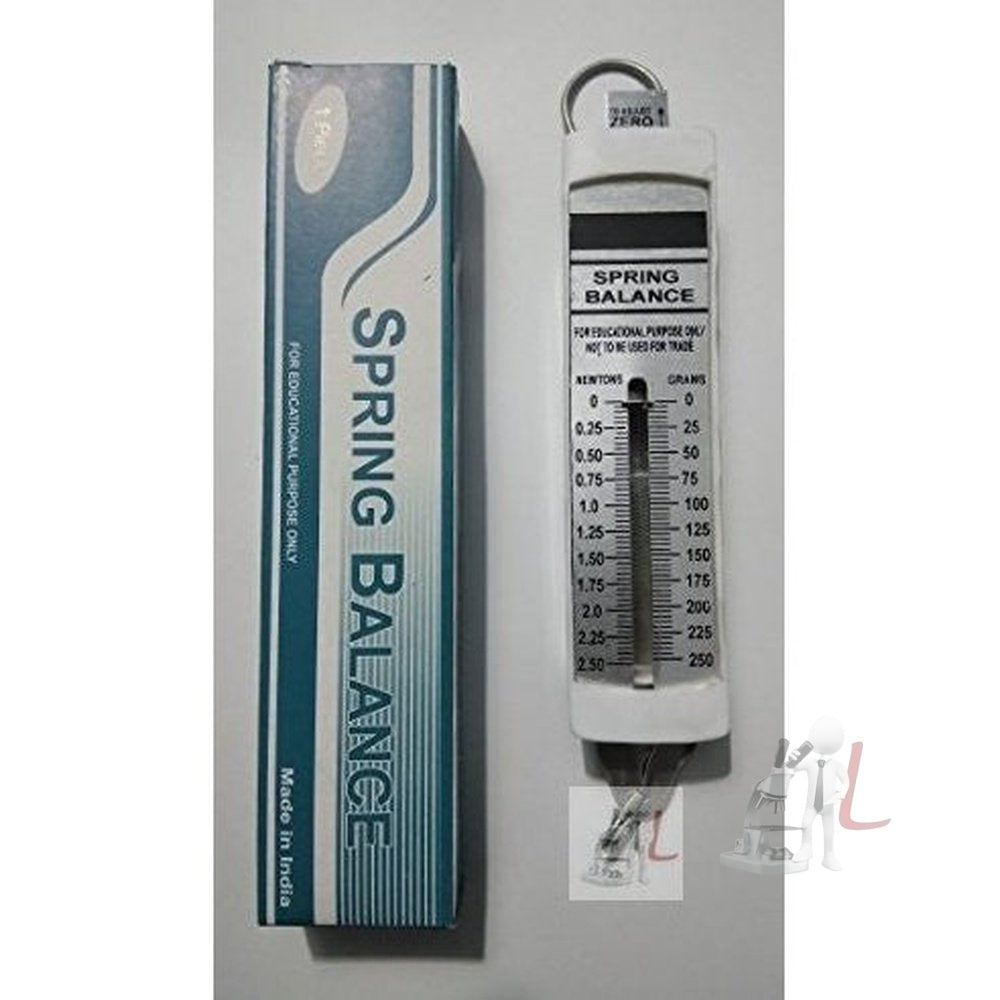 Flat Spring Balance - Dual Transparent Scale, 250g / (2.5N) - Laboratorydeal