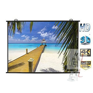 Projector Screen map Type 6ft X 4FT 3D 4D Fabric (White) - Laboratorydeal