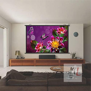 Projector Screen map Type 6ft X 4FT 3D 4D Fabric (White) - Laboratorydeal