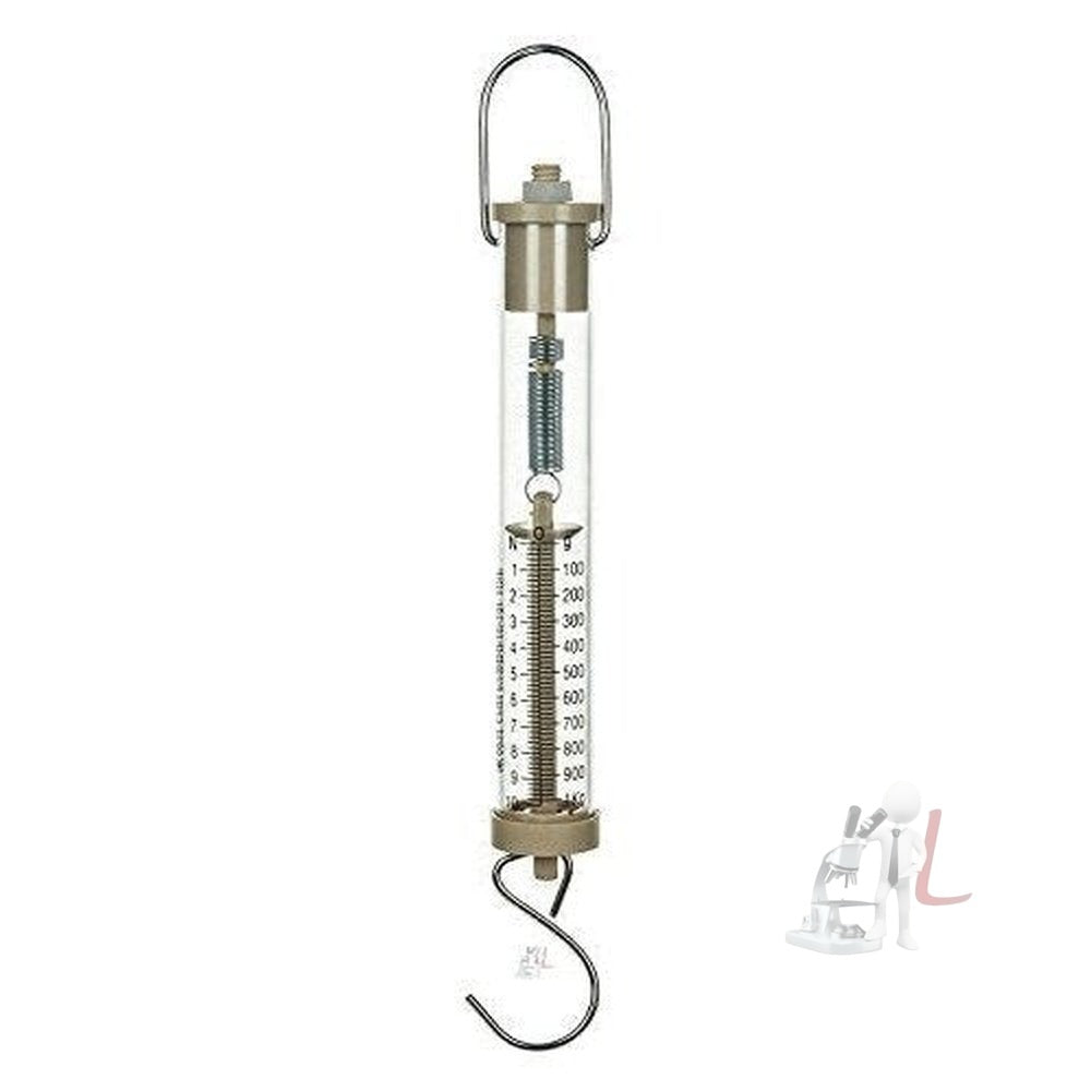 Generic Newton Force Meter A Spring Scale - Max Capacity 10N, 1 kg, Dual Scale Labeled - Laboratorydeal