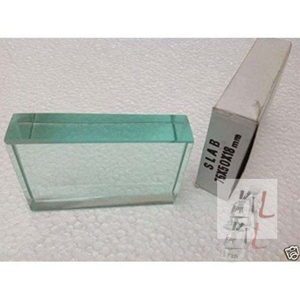 Glass Slab Size 75x50x18mm (Pack of 5) - Laboratorydeal