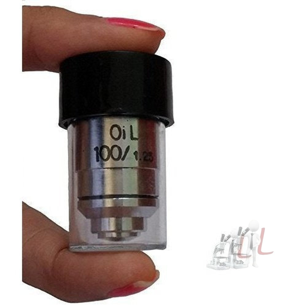 Gom Plastic Microscope 100X Objective Lens - Laboratorydeal