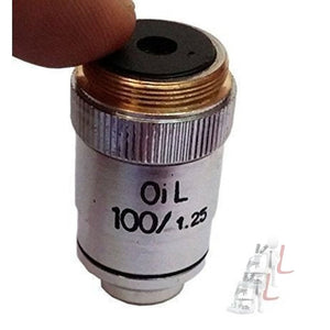Gom Plastic Microscope 100X Objective Lens - Laboratorydeal