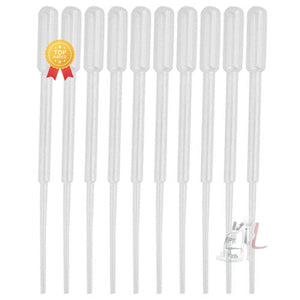 Graduated Pipettes Transfer 3ml - Graduated 0.5ml Plastic Dropper, Ink Filler, Transfer Tube (Pack of 50) - Laboratorydeal