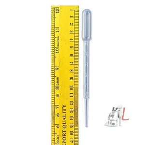 Graduated Pipettes Transfer 3ml Graduated 0.5ml Plastic Dropper, Ink Filler, Transfer Tube (Pack of 100) - Laboratorydeal