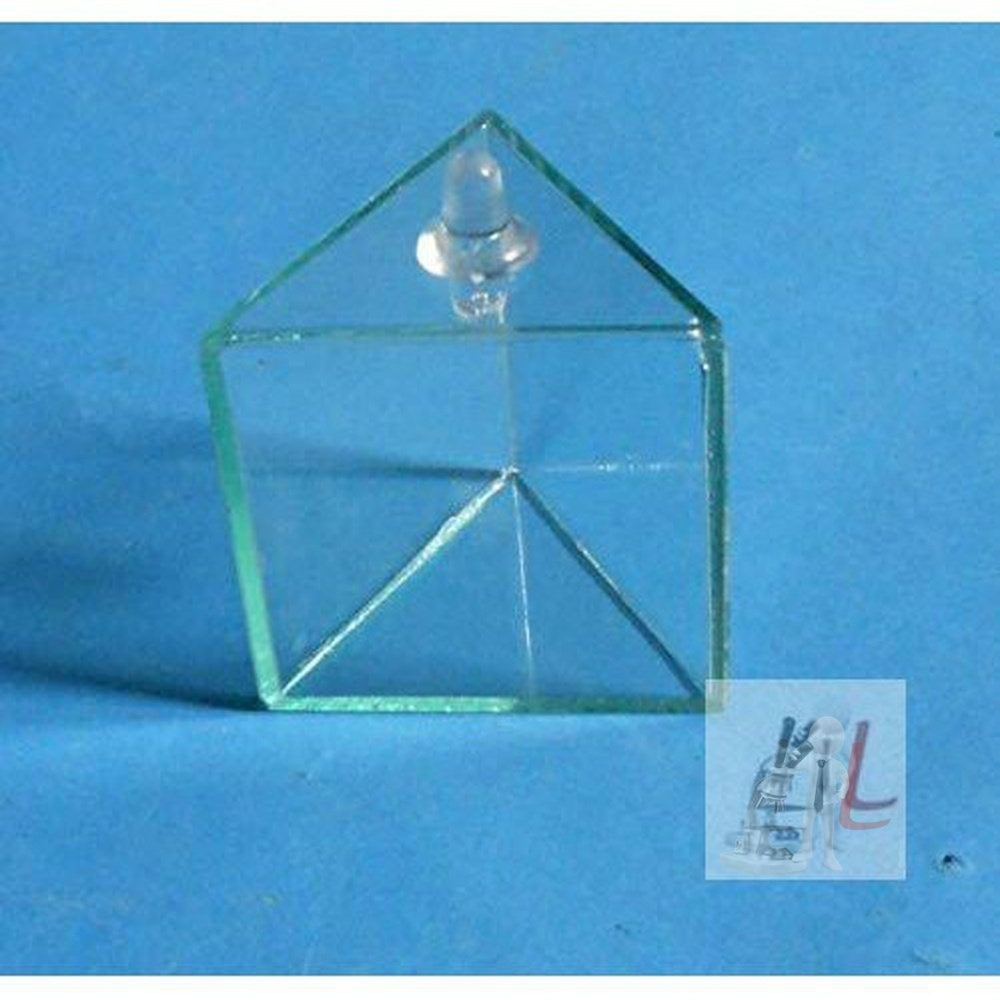 Hollow Glass Prism 2x2x2" (Inch) - Laboratorydeal