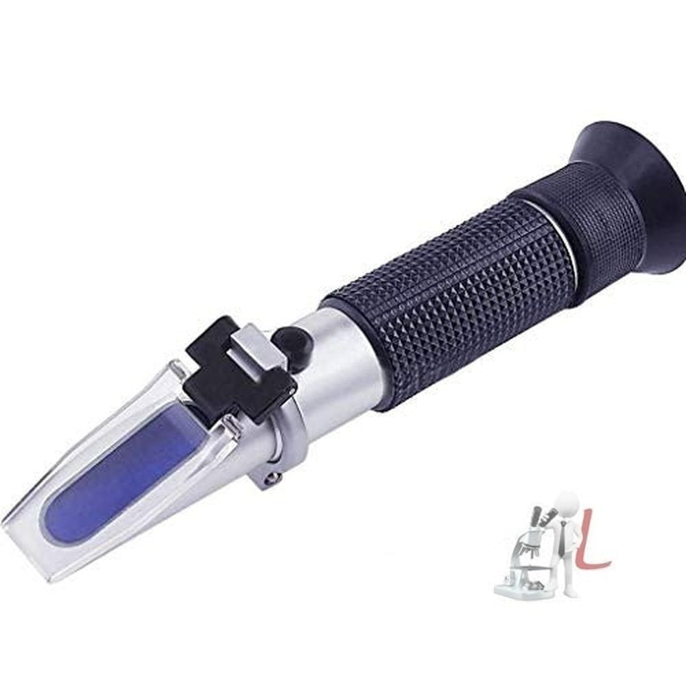 Illuminated Automatic Temperature Compensation 0-32% Brix Refractometer For Beer Wine Cnc Fruit, Black - Laboratorydeal