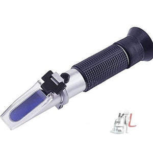 Illuminated Automatic Temperature Compensation 0-32% Brix Refractometer For Beer Wine Cnc Fruit, Black - Laboratorydeal
