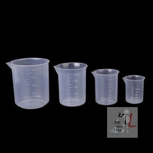 Imported 50Ml Transparent Plastic Graduated Beaker - Laboratorydeal
