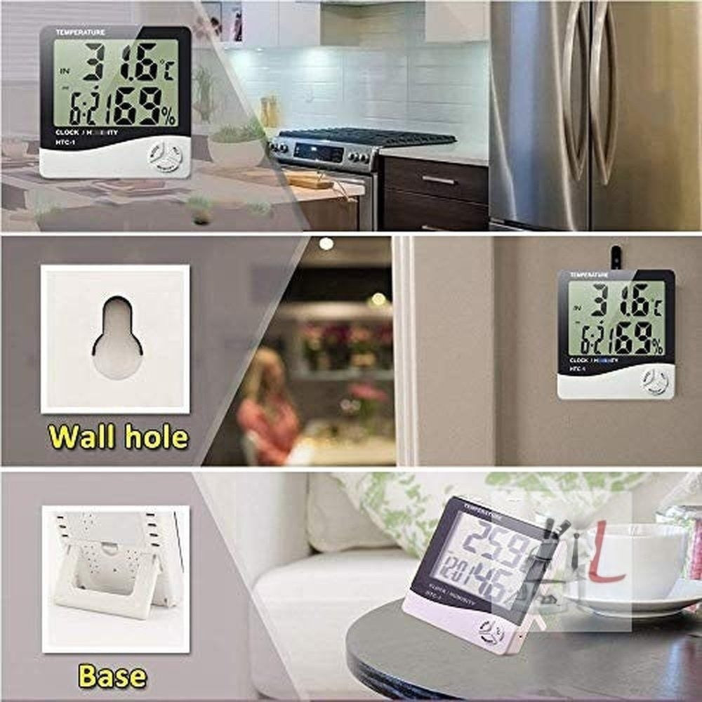 Indoor Digital Humidity Temperature Thermometer Sensor, Hygrometer Meter Gauge with LCD Display - Laboratorydeal