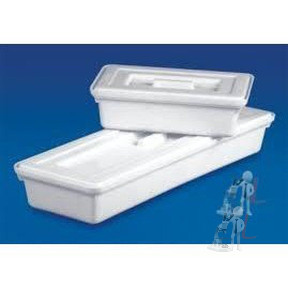 Instrument Tray Dental (Pack of 2) Polylab 450x150x70mm Polypropylene - Laboratorydeal