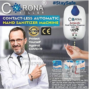 KAMBOJ TRADERS 2 litres Capacity Corono Killer Model Contactless Sanitizer/touchless sanitizer Dispenser/sanitizer Dispenser Automatic for Home/Corporate/Government Use, Touch Free sanitizer Dispenser - Laboratorydeal