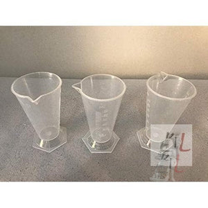 KAMBOJ TRADERS Combo Pack Set of 3 Polypropylene Measuring Beaker (25ml / 50ml / 125ml) - Laboratorydeal