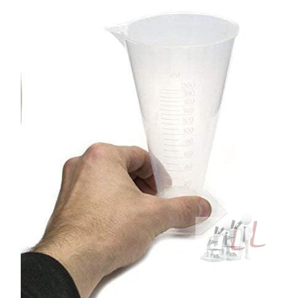 KAMBOJ TRADERS Combo Pack Set of 3 Polypropylene Measuring Beaker (25ml / 50ml / 125ml) - Laboratorydeal