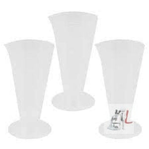 KAMBOJ TRADERS Combo Pack Set of 3 Polypropylene Measuring Beaker (25ml / 50ml / 125ml) - Laboratorydeal