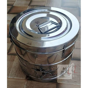 KAMBOJ TRADERS Stainless Steel Seamless Dressing Drum (11x9 Inches) - Laboratorydeal