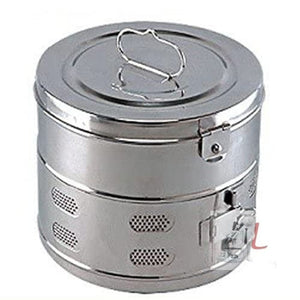 KAMBOJ TRADERS Stainless Steel Seamless Dressing Drum (11x9 Inches) - Laboratorydeal