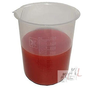 KAMBOJ TRADERS 1000ml Beaker Pack of 6 Polypropylene - Laboratorydeal