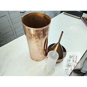 Kamboj Traders Copper Rain Gauge with Measuring Cylinder - Laboratorydeal