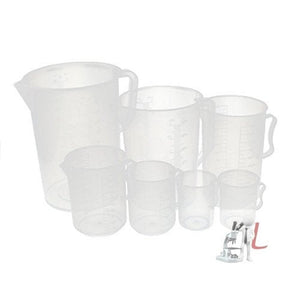 Kitchen Labotary Plastic Measureing Cup Jug Pour Spout Container (5000ml,3000ml,2000ml,1000ml,500ml,300ml,250ml) - Laboratorydeal