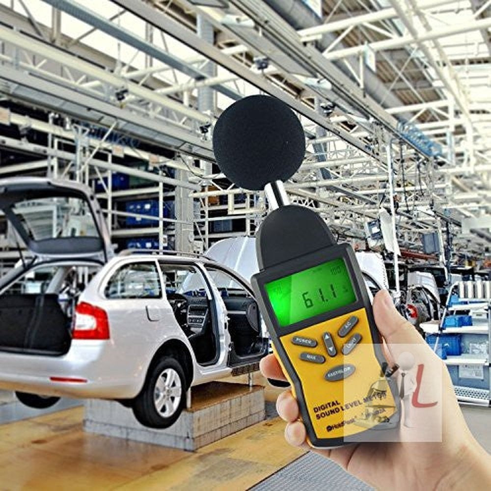 LCD Digital Sound Level Meter Noise Volume Measuring Instrument Decibel Monitoring Tester - Laboratorydeal
