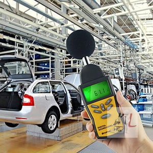LCD Digital Sound Level Meter Noise Volume Measuring Instrument Decibel Monitoring Tester - Laboratorydeal