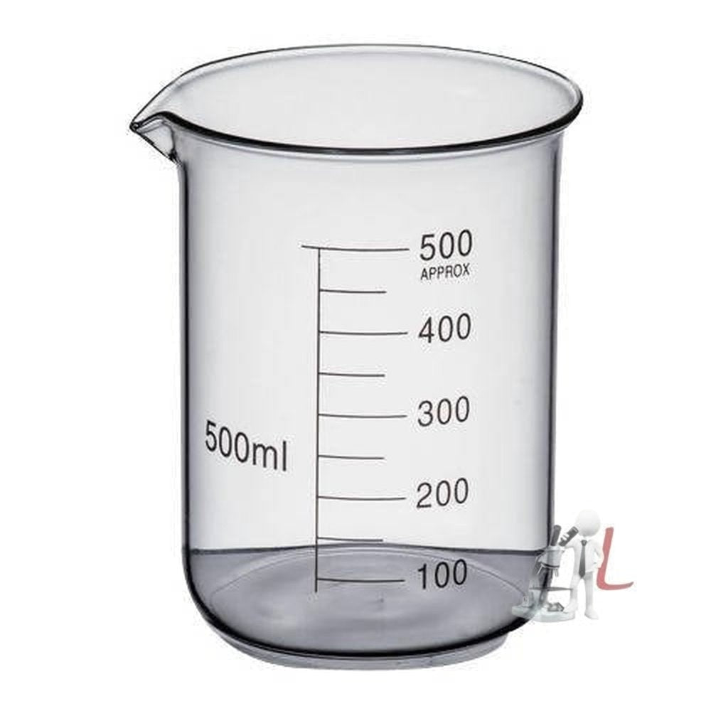 Lab Glass Beaker 500ml by Labcare - Laboratorydeal