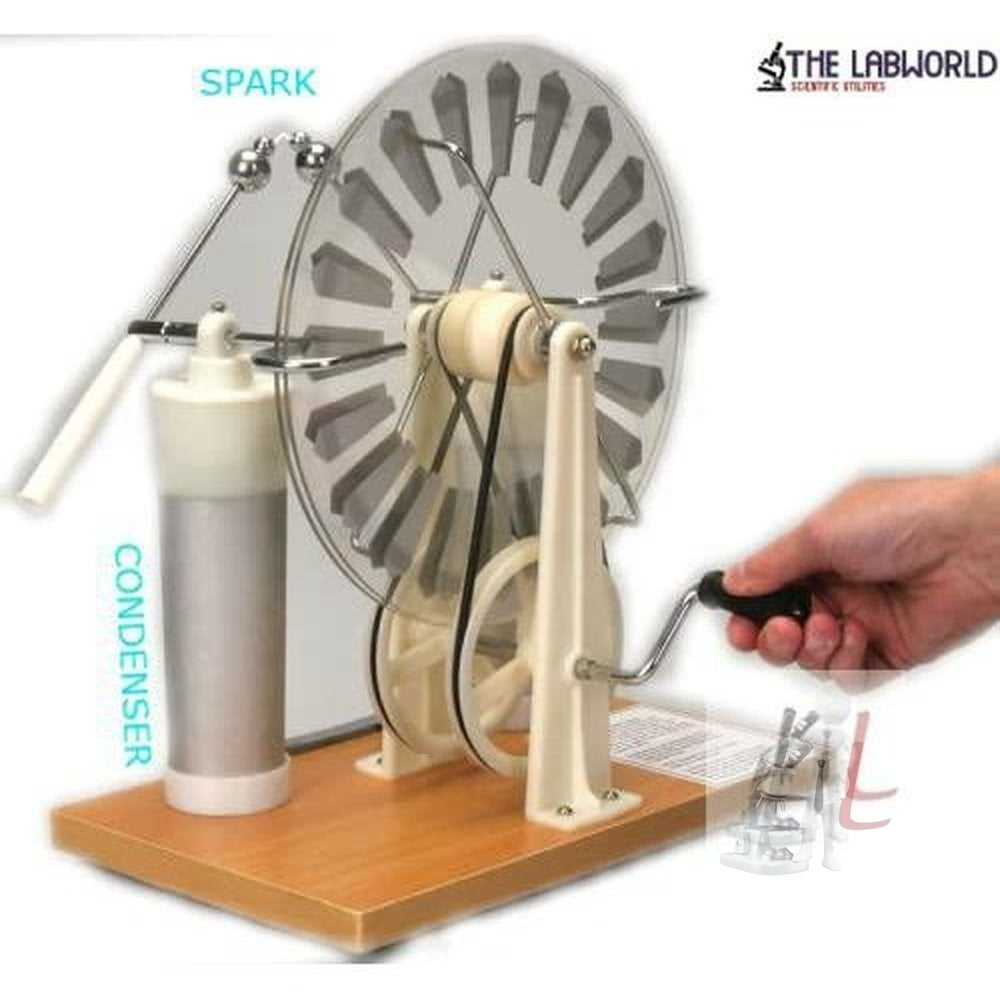 Labworld Wimshurt Electrostatic Equipment Apparatus Experiment Kit for Electric Charge in Physics Lab Laboratory Working Model for Science Learning Project in School,College,Classroom - Laboratorydeal
