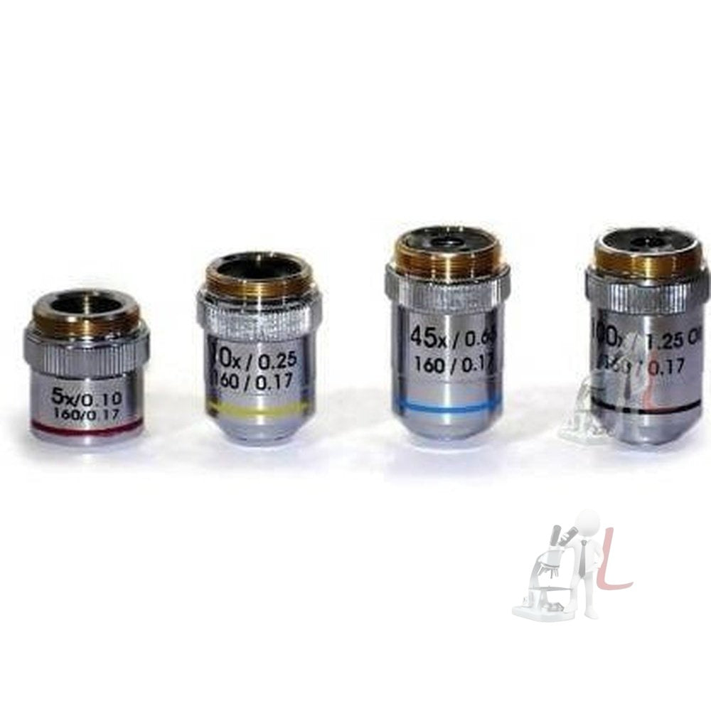 MICROSCOPE OBJECTIVE LENS SET BY LABCARE - Laboratorydeal