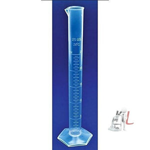 Measuring Cylinder 25ml Pack of 12 Polypropylene - Laboratorydeal