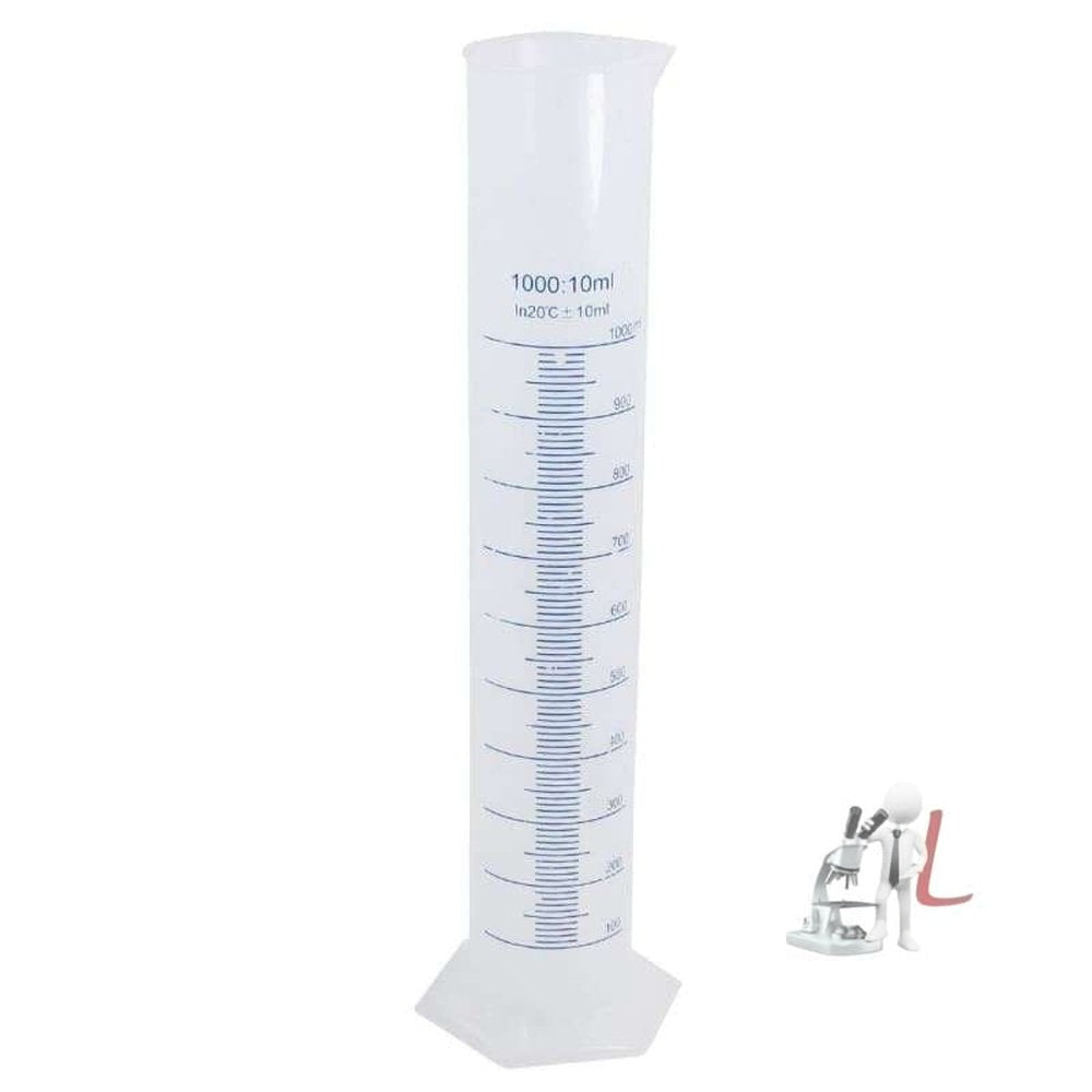 Measuring Cylinder 1000ml Hex. Base - Laboratorydeal