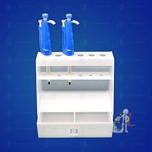 Micropipette Stand for 6 Pipettes with Drawer - Laboratorydeal