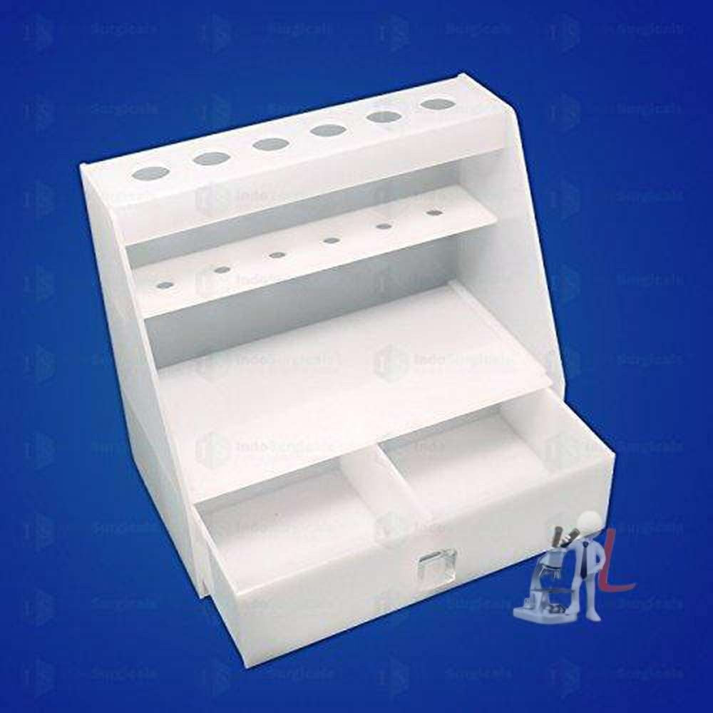 Micropipette Stand for 6 Pipettes with Drawer - Laboratorydeal