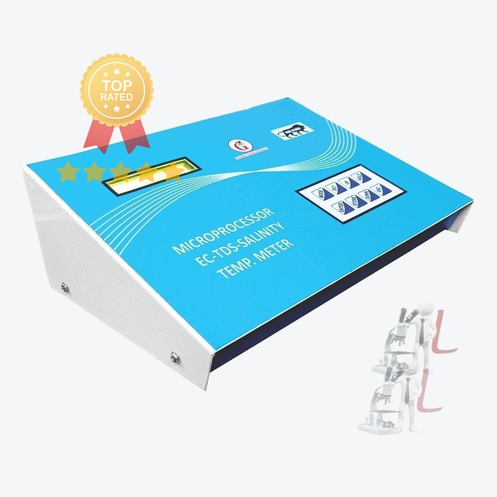 Microprocessor Based EC-TDS-Salinity-Temp. Meter - Laboratorydeal