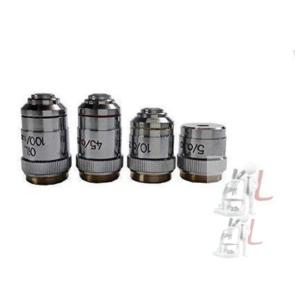 Microscope Lens Set for Microscope (Pack of 4) - Laboratorydeal