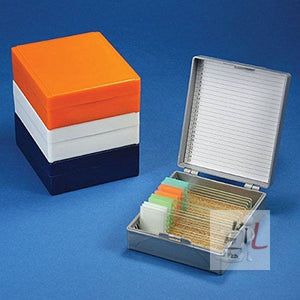 Microscope Slide Storage Box for 25 Slides plastic - Laboratorydeal