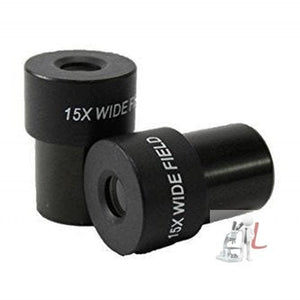 Monocular Microscope Head, Replacement for Research MONOCULAR, Binocular, TRINOCULAR Microscopes, Wide-Field of 10x and 15x Anti-Fungal, Anti Reflection Coated Optics - Laboratorydeal