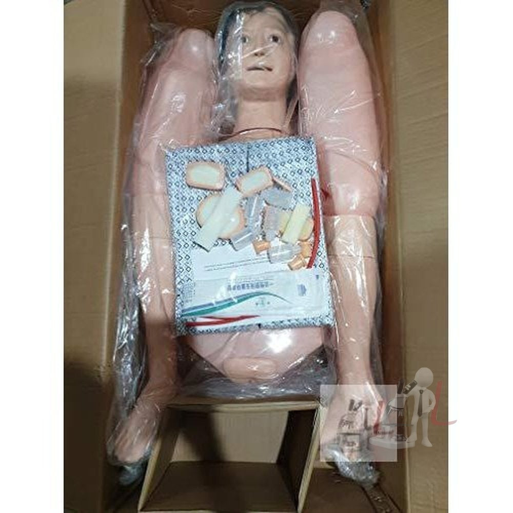 Multi Functional Nursing Training Plastic Female Mannequin | surgery practice dummy(Cream) - Laboratorydeal