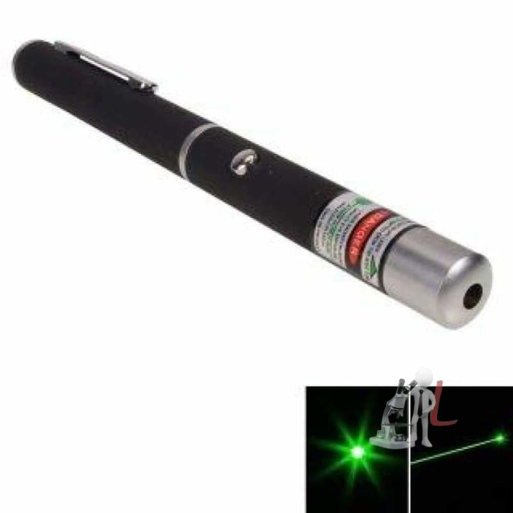 New Green Laser Beam Pointer Pen 5 mW 532 nm Wavelength Disco Light Party Pen with Projection Design Change Adjustable Cap - Laboratorydeal