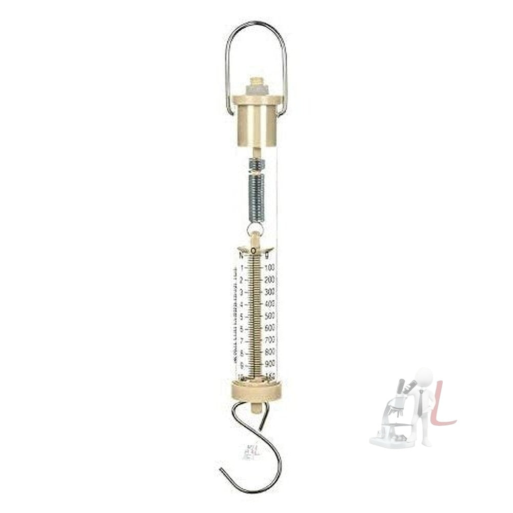 Newton Force Meter/Spring balance/Dynamometer with Dual Scale labelled (1kg) - Laboratorydeal