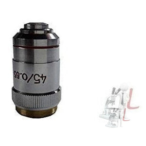 Objective 45X Metallic Optic Lens for Microscope - Laboratorydeal