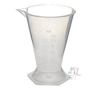 Plastic Measuring Beaker - Set Of 3 (25 Ml/50 Ml/125Ml) - Laboratorydeal