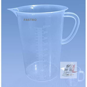 Plastic Measuring Jug 250ml & 2000ml Combo Pack (polylab) - Laboratorydeal